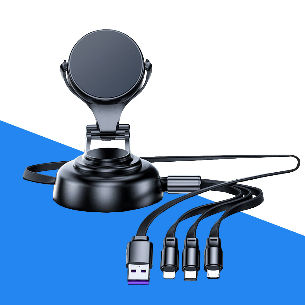 Tri-Cable Magnetic Car Mount Charger