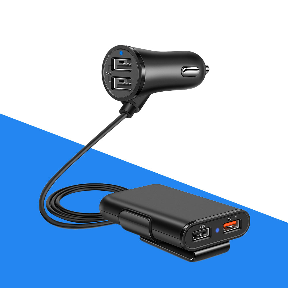 Smart USB 3.0 Quick Car Charger With A Clip