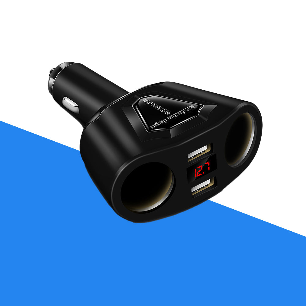 3.1A USB Car Charger with Cigarette Lighter Socket