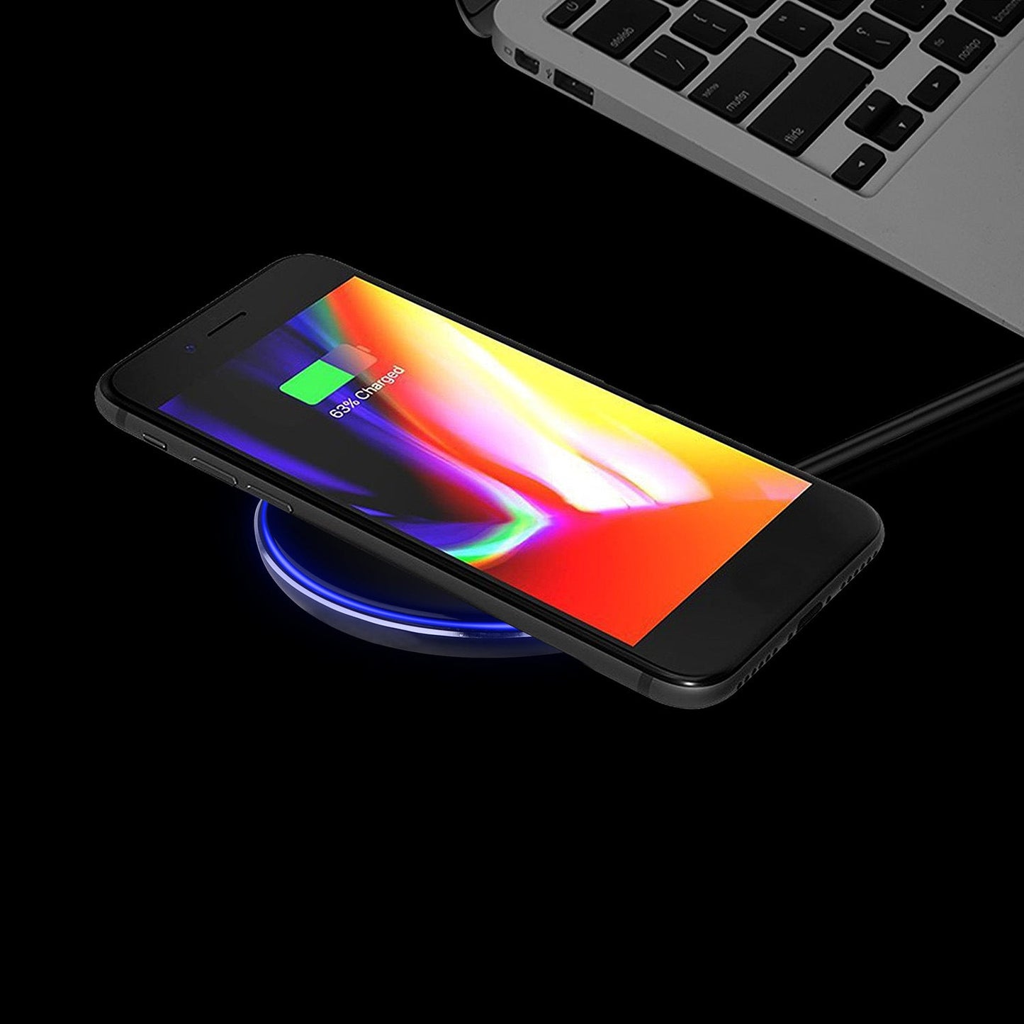 Wireless Charger Qi-Certified Ultra-Slim 5W Charging Pad for iPhone XS